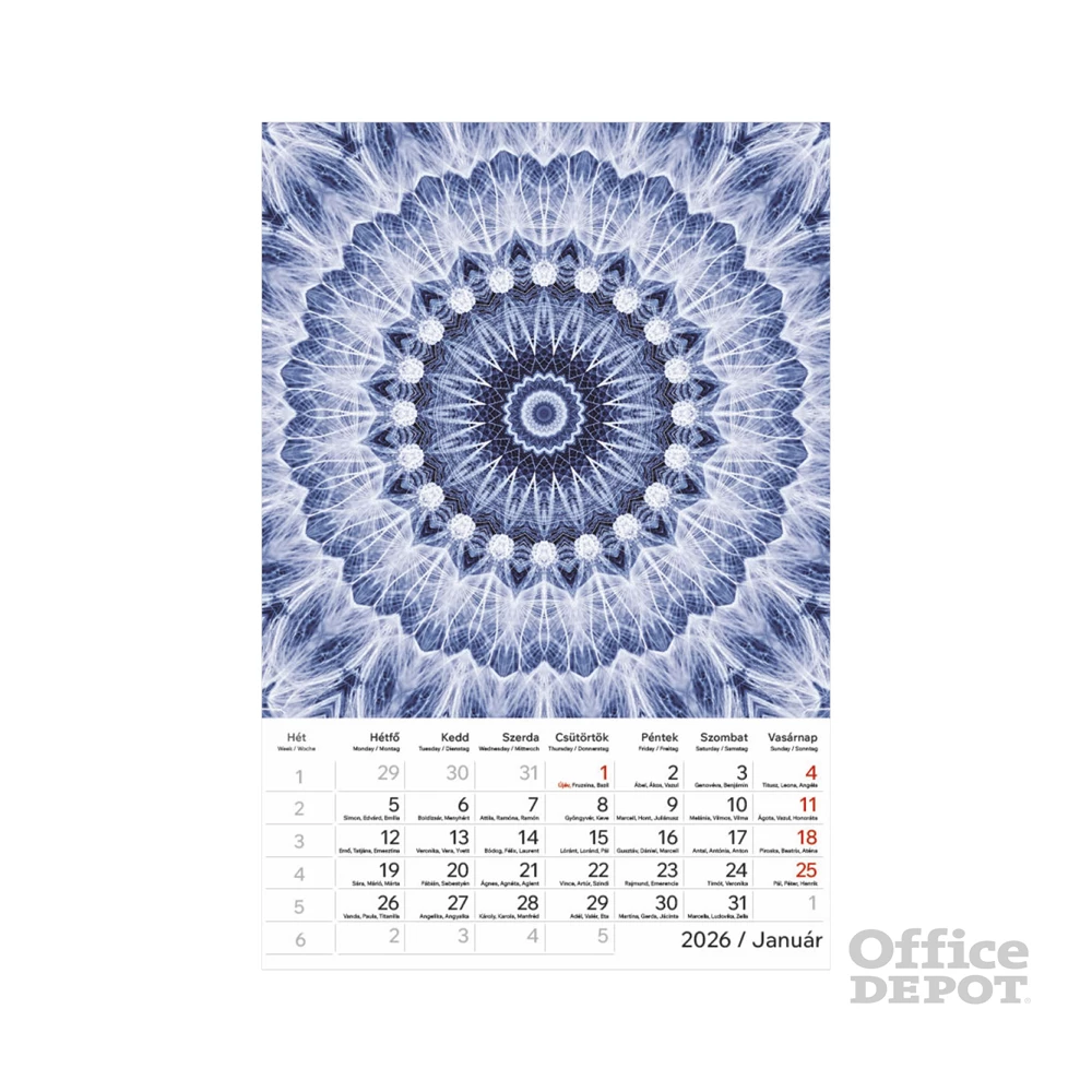 Kalendart 2026 T094 Mandala falinaptár