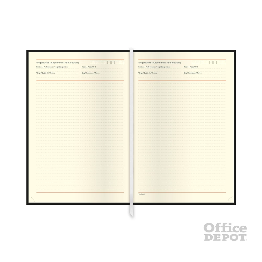 Kalendart Classic C162 B5 fekete tárgyalási napló