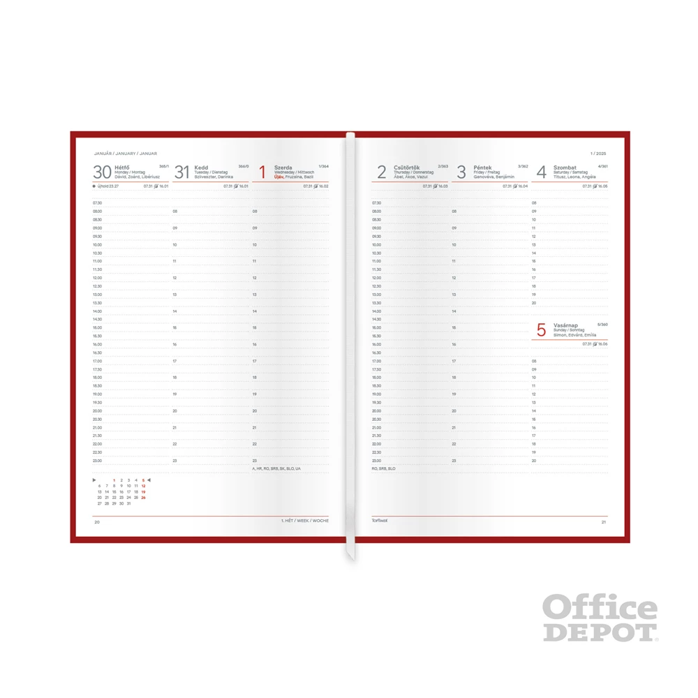 Kalendart Economic 2026 E011 B5 heti beosztású zöld határidőnapló