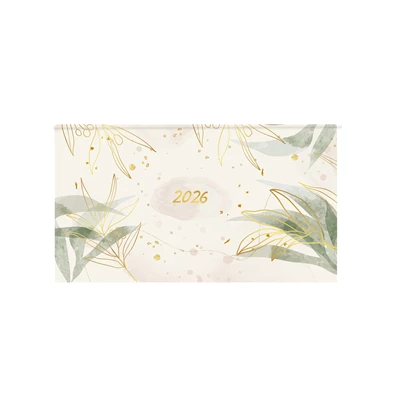 Kalendart Joy 2026 J030 Levelek heti beosztású fekvő zsebnaptár