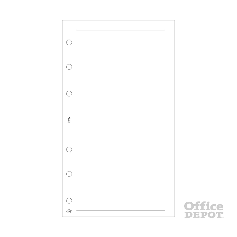 Kalendart Saturnus L325/F üres jegyzetlap gyűrűs naptár kiegészítő