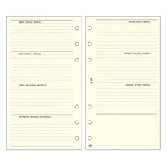 Kalendart Saturnus S358 bianco heti beosztású tervező gyűrűs betétlap