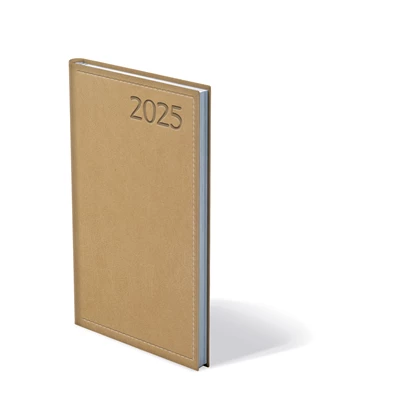 Kalendart Traditional 2025 T035 bézs heti beosztású álló zsebnaptár Kalendart Traditional 2025 T035 bézs heti beosztású álló zsebnaptár