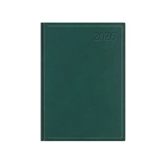 Kalendart Traditional 2026 T015 A5 heti beosztású zöld határidőnapló