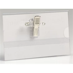 Karton P+P 50 db-os fekvő átlátszó kombinált névkitűző