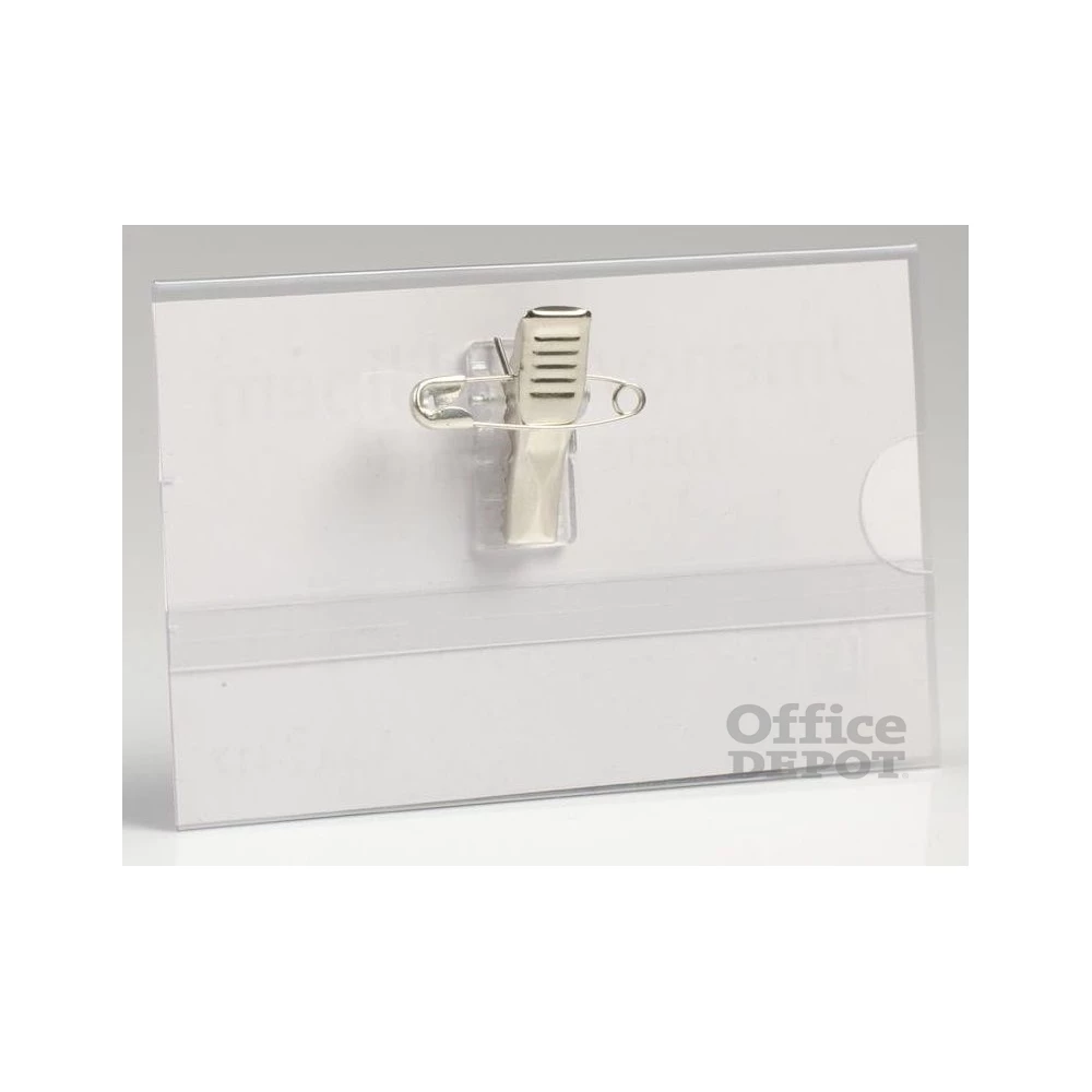 Karton P+P 50 db-os fekvő átlátszó kombinált névkitűző