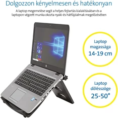 Kensington SmartFit® Easy Riser™ állítható magasságú notebook állvány, szürke Kensington SmartFit® Easy Riser™ állítható magasságú notebook állvány, szürke