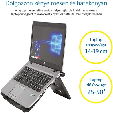 Kensington SmartFit® Easy Riser™ állítható magasságú notebook állvány, szürke Kensington SmartFit® Easy Riser™ állítható magasságú notebook állvány, szürke
