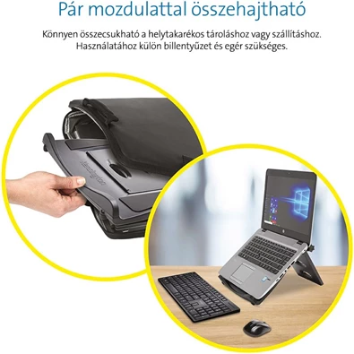 Kensington SmartFit® Easy Riser™ állítható magasságú notebook állvány, szürke Kensington SmartFit® Easy Riser™ állítható magasságú notebook állvány, szürke