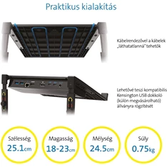 Kensington SmartFit® állítható magasságú notebook állvány Kensington SmartFit® állítható magasságú notebook állvány