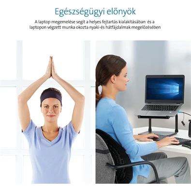 Kensington SmartFit® állítható magasságú notebook állvány Kensington SmartFit® állítható magasságú notebook állvány