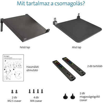 Kensington SmartFit® állítható magasságú notebook állvány Kensington SmartFit® állítható magasságú notebook állvány