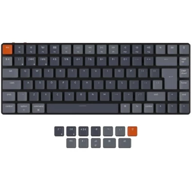 Keychron K3 Ultra-slim RGB Bluetooth / USB magyar Hot-swap Gateron Optical Blue fekete billentyűzet Keychron K3 Ultra-slim RGB Bluetooth / USB magyar Hot-swap Gateron Optical Blue fekete billentyűzet