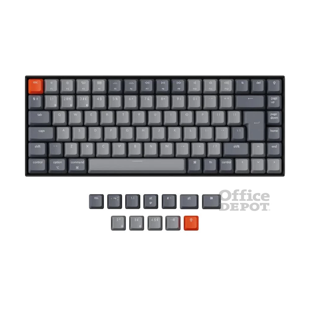 Keychron K6 magyar világosszürke billentyűkészlet