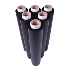 Kézi 23 mic. fekete stretch fólia Kézi 23 mic. fekete stretch fólia