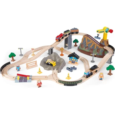 KidKraft fa vonatkészlet