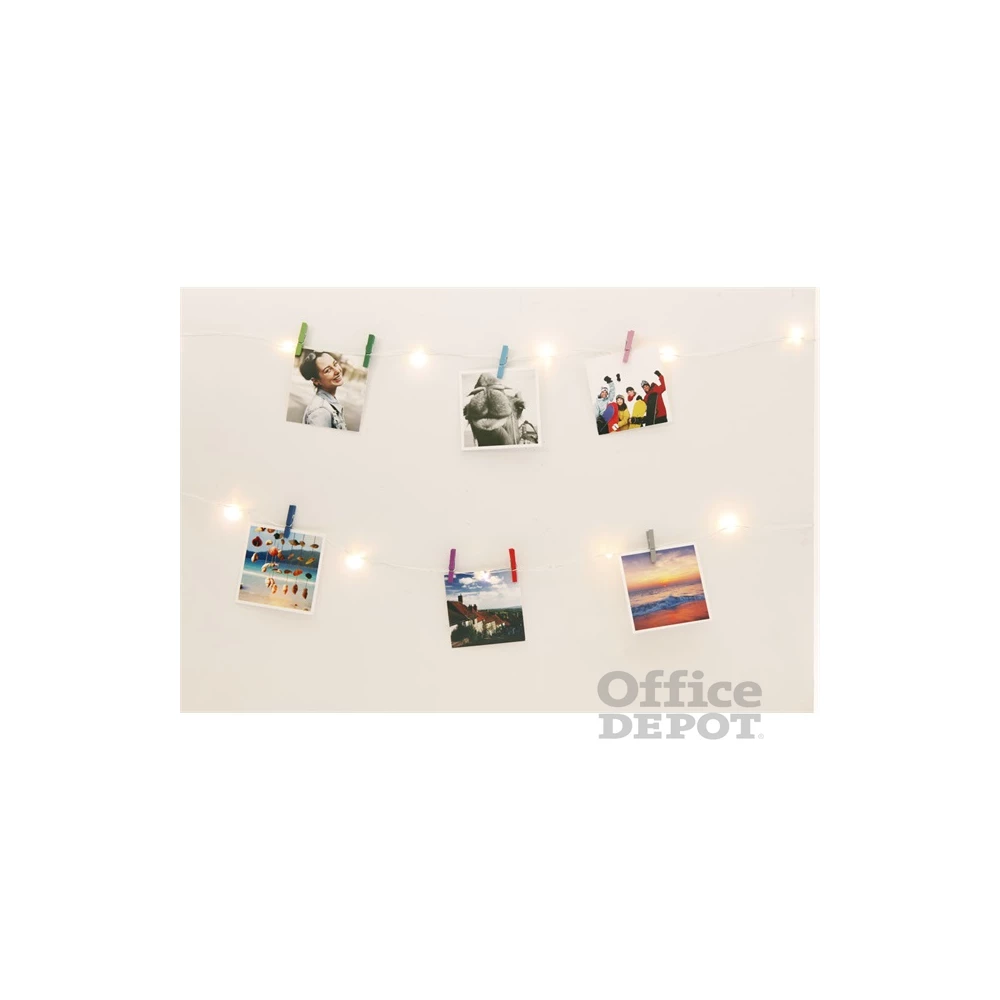 Kikkerland LT17-EU mini csipeszekkel fényképtartó fényfüzér