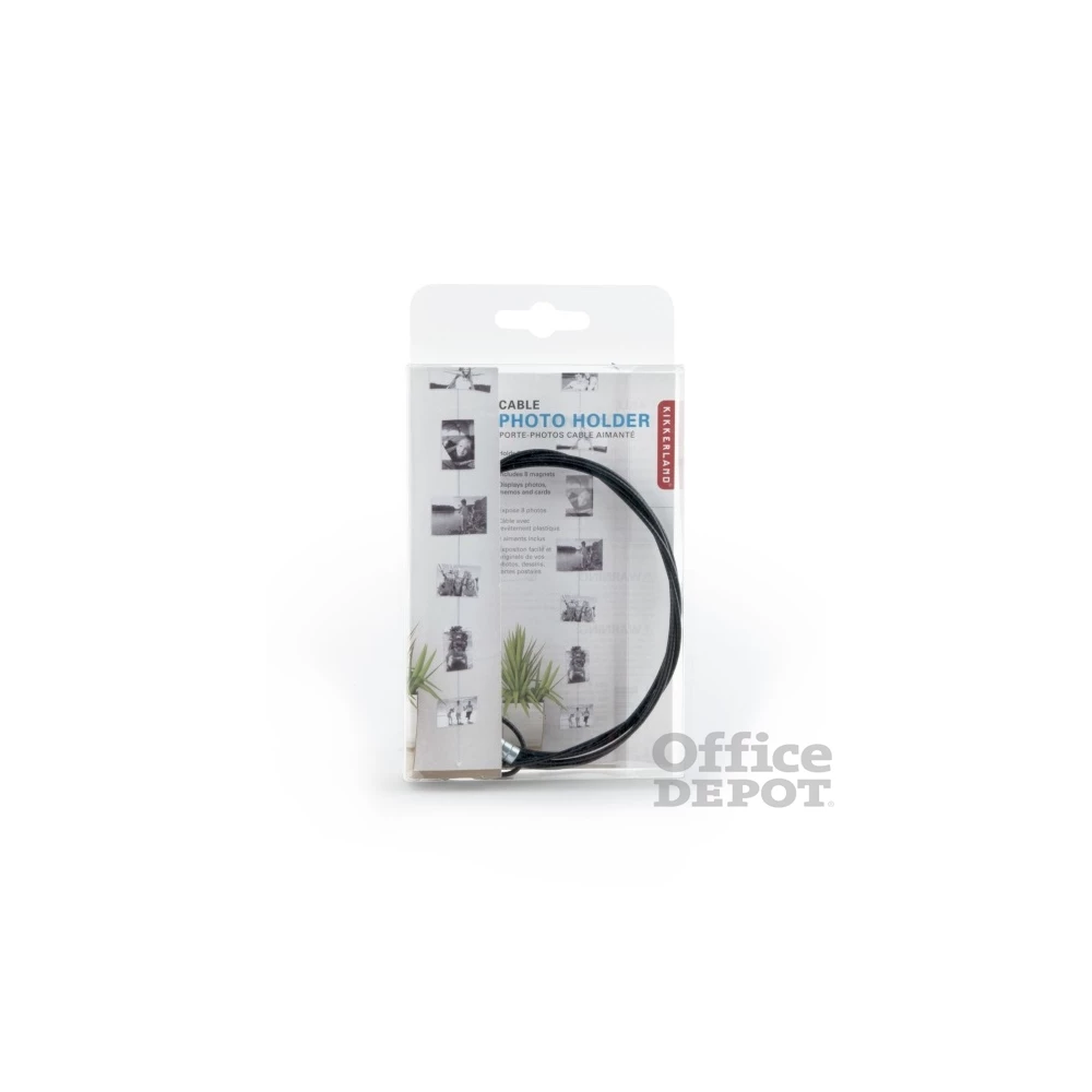 Kikkerland MH35-BK 8db mágneses fekete fényképtartó huzal