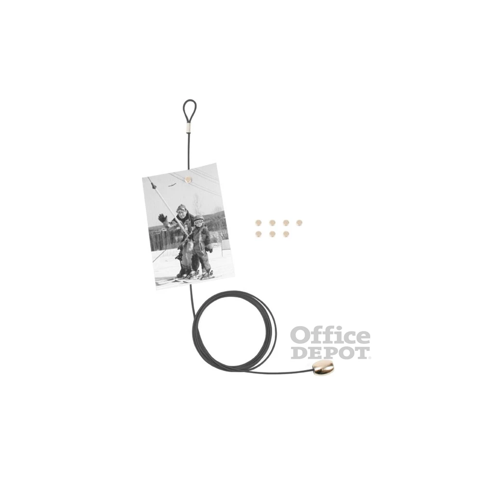 Kikkerland MH35-BK 8db mágneses fekete fényképtartó huzal