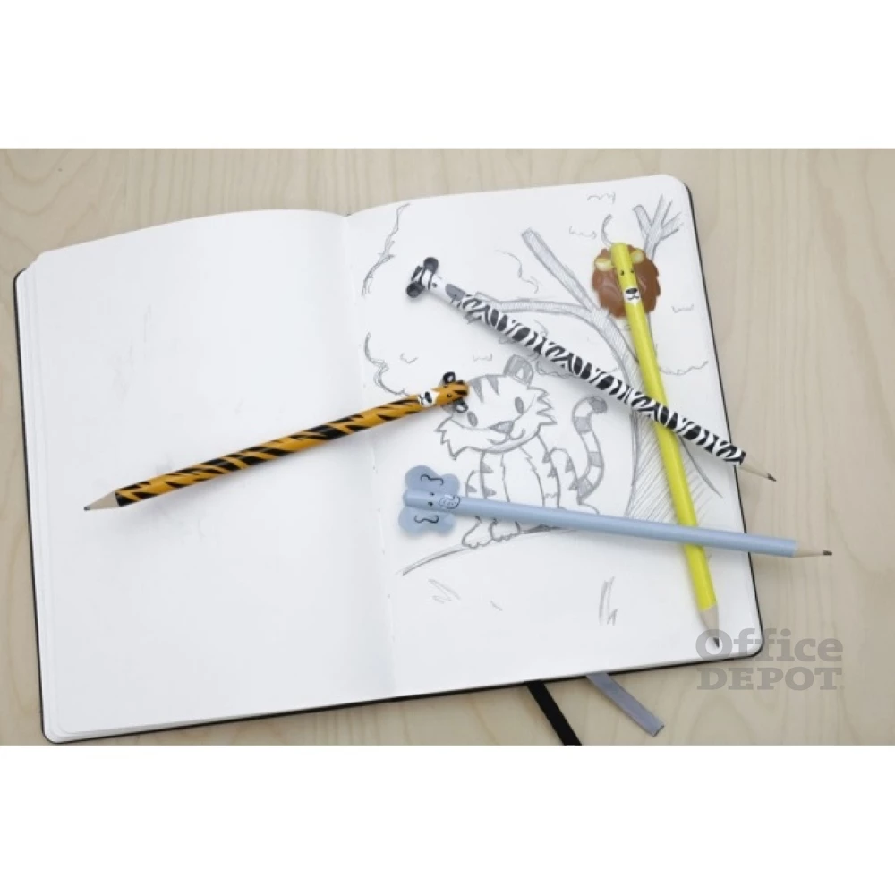 Kikkerland S/4 Safari állatos ceruza