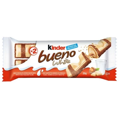 Kinder Bueno 39g fehércsokoládéval bevont ostya Kinder Bueno 39g fehércsokoládéval bevont ostya