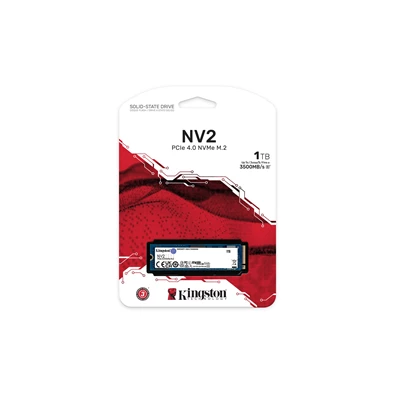 Kingston 1000GB M.2 NVMe 2280 PCIe 4.0 NV2 (SNV2S/1000G) SSD Kingston 1000GB M.2 NVMe 2280 PCIe 4.0 NV2 (SNV2S/1000G) SSD