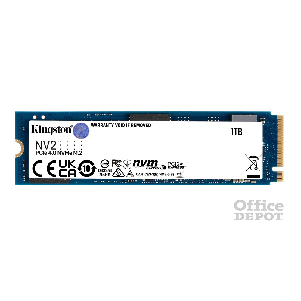 Kingston 1000GB M.2 NVMe 2280 PCIe 4.0 NV2 (SNV2S/1000G) SSD