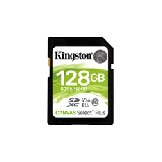Kingston 128GB SD Canvas Select Plus (SDXC Class 10 UHS-I U3) (SDS2/128GB) memóriakártya Kingston 128GB SD Canvas Select Plus (SDXC Class 10 UHS-I U3) (SDS2/128GB) memóriakártya