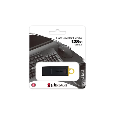 Kingston 128GB USB3.2 DataTraveler Exodia (DTX/128GB) Flash Drive Kingston 128GB USB3.2 DataTraveler Exodia (DTX/128GB) Flash Drive