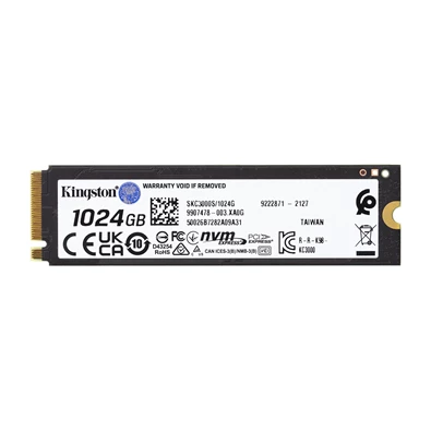 Kingston 1TB M.2 NVMe 2280 KC3000 (SKC3000S/1024G) SSD Kingston 1TB M.2 NVMe 2280 KC3000 (SKC3000S/1024G) SSD
