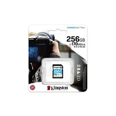 Kingston 256GB SD Canvas Go Plus (SDXC Class 10 UHS-I U3) (SDG3/256GB) memóriakártya Kingston 256GB SD Canvas Go Plus (SDXC Class 10 UHS-I U3) (SDG3/256GB) memóriakártya