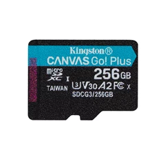 Kingston 256GB SD micro Canvas Go! Plus (SDXC Class 10 UHS-I U3) (SDCG3/256GBSP) memóriakártya Kingston 256GB SD micro Canvas Go! Plus (SDXC Class 10 UHS-I U3) (SDCG3/256GBSP) memóriakártya