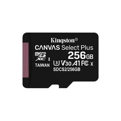Kingston 256GB SD micro Canvas Select Plus (SDXC Class 10 A1) (SDCS2/256GBSP) memóriakártya Kingston 256GB SD micro Canvas Select Plus (SDXC Class 10 A1) (SDCS2/256GBSP) memóriakártya