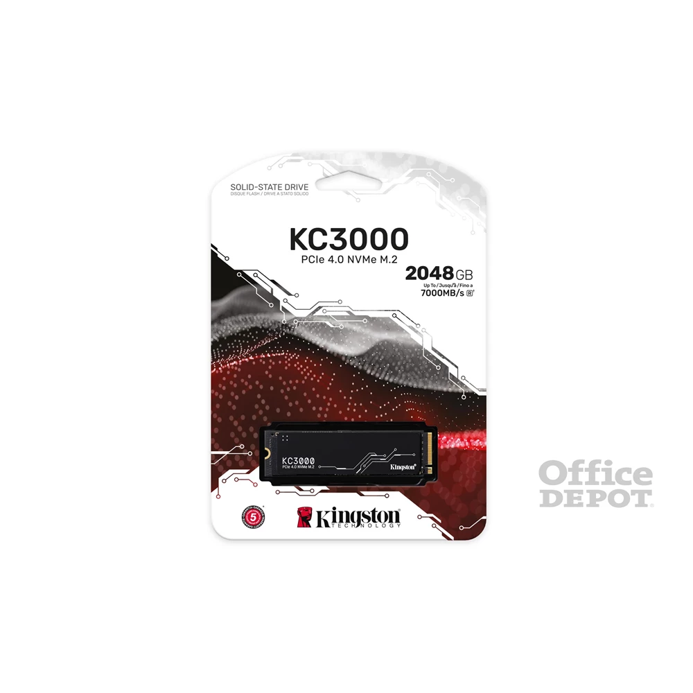 Kingston 2TB M.2 NVMe 2280 KC3000 (SKC3000D/2048G) SSD