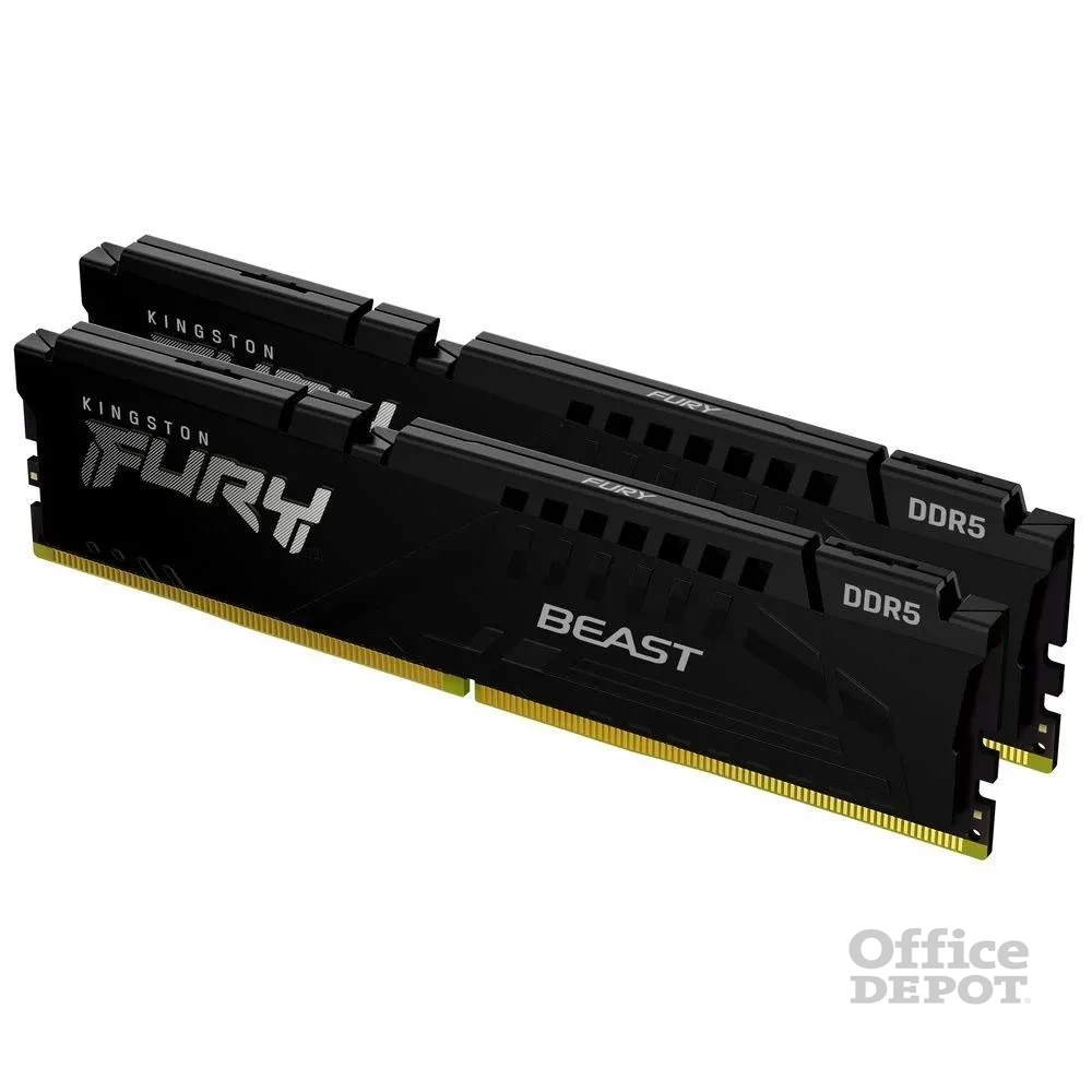 Kingston 32GB 6400MHz DDR-5 Fury Beast Black EXPO (Kit! 2db 16GB) (KF564C32BBEK2-32) memória