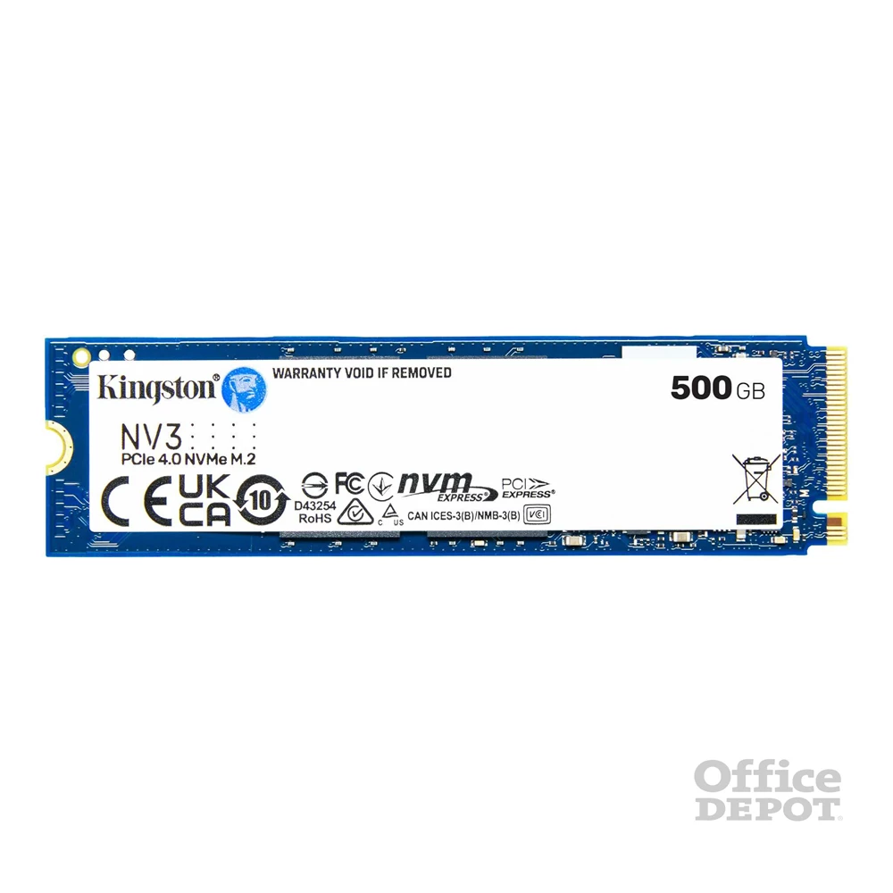 Kingston 500GB M.2 NVMe 2280 PCIe 4.0 NV3 (SNV3S/500G) SSD