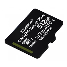 Kingston 512GB SD micro Canvas Select Plus (SDXC Class 10 A1) (SDCS2/512GBSP) memóriakártya Kingston 512GB SD micro Canvas Select Plus (SDXC Class 10 A1) (SDCS2/512GBSP) memóriakártya