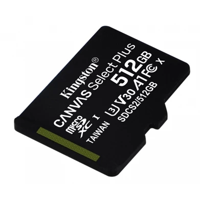 Kingston 512GB SD micro Canvas Select Plus (SDXC Class 10 A1) (SDCS2/512GBSP) memóriakártya Kingston 512GB SD micro Canvas Select Plus (SDXC Class 10 A1) (SDCS2/512GBSP) memóriakártya