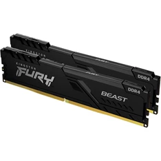 Kingston 64GB/3200MHz DDR-4 (Kit of 2) FURY Beast Black (KF432C16BBK2/64) memória Kingston 64GB/3200MHz DDR-4 (Kit of 2) FURY Beast Black (KF432C16BBK2/64) memória