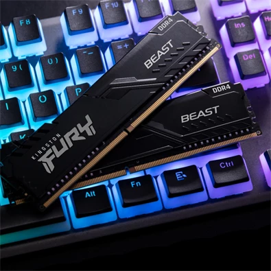 Kingston 64GB/3200MHz DDR-4 (Kit of 2) FURY Beast Black (KF432C16BBK2/64) memória Kingston 64GB/3200MHz DDR-4 (Kit of 2) FURY Beast Black (KF432C16BBK2/64) memória