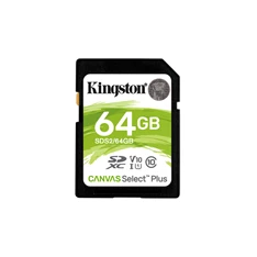 Kingston 64GB SD Canvas Select Plus (SDXC Class 10 UHS-I U1) (SDS2/64GB) memóriakártya Kingston 64GB SD Canvas Select Plus (SDXC Class 10 UHS-I U1) (SDS2/64GB) memóriakártya