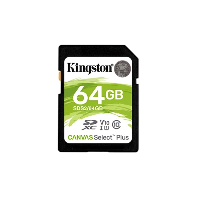 Kingston 64GB SD Canvas Select Plus (SDXC Class 10 UHS-I U1) (SDS2/64GB) memóriakártya Kingston 64GB SD Canvas Select Plus (SDXC Class 10 UHS-I U1) (SDS2/64GB) memóriakártya