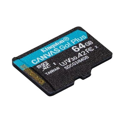 Kingston 64GB SD micro Canvas Go! Plus (SDXC Class 10 UHS-I U3) (SDCG3/64GBSP) memóriakártya Kingston 64GB SD micro Canvas Go! Plus (SDXC Class 10 UHS-I U3) (SDCG3/64GBSP) memóriakártya
