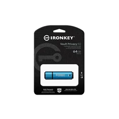 Kingston 64GB USB3.2 IronKey Vault Privacy 50 (IKVP50/64GB) Flash Drive