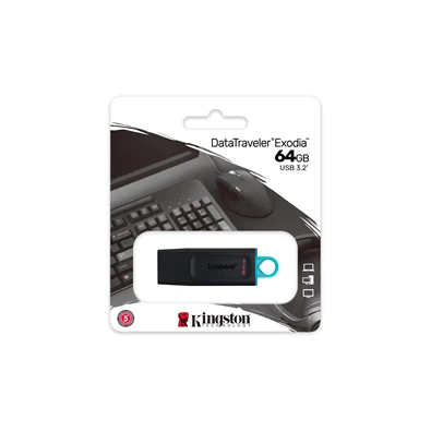 Kingston 64GB USB3.2 DataTraveler Exodia (DTX/64GB) Flash Drive Kingston 64GB USB3.2 DataTraveler Exodia (DTX/64GB) Flash Drive
