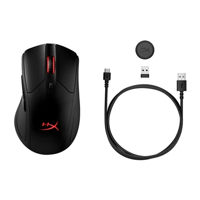 Kingston HyperX Pulsefire Dart vezeték nélküli fekete gamer egér Kingston HyperX Pulsefire Dart vezeték nélküli fekete gamer egér