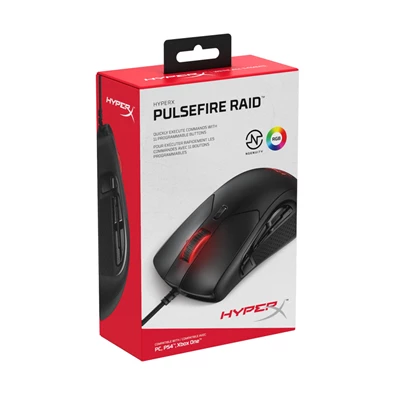 Kingston HyperX Pulsefire Raid fekete gamer egér Kingston HyperX Pulsefire Raid fekete gamer egér