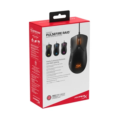 Kingston HyperX Pulsefire Raid fekete gamer egér Kingston HyperX Pulsefire Raid fekete gamer egér