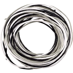Knorr Prandell 1 mm 3x1,7 m fekete-fehér viaszolt zsinór Knorr Prandell 1 mm 3x1,7 m fekete-fehér viaszolt zsinór