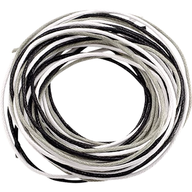 Knorr Prandell 1 mm 3x1,7 m fekete-fehér viaszolt zsinór Knorr Prandell 1 mm 3x1,7 m fekete-fehér viaszolt zsinór